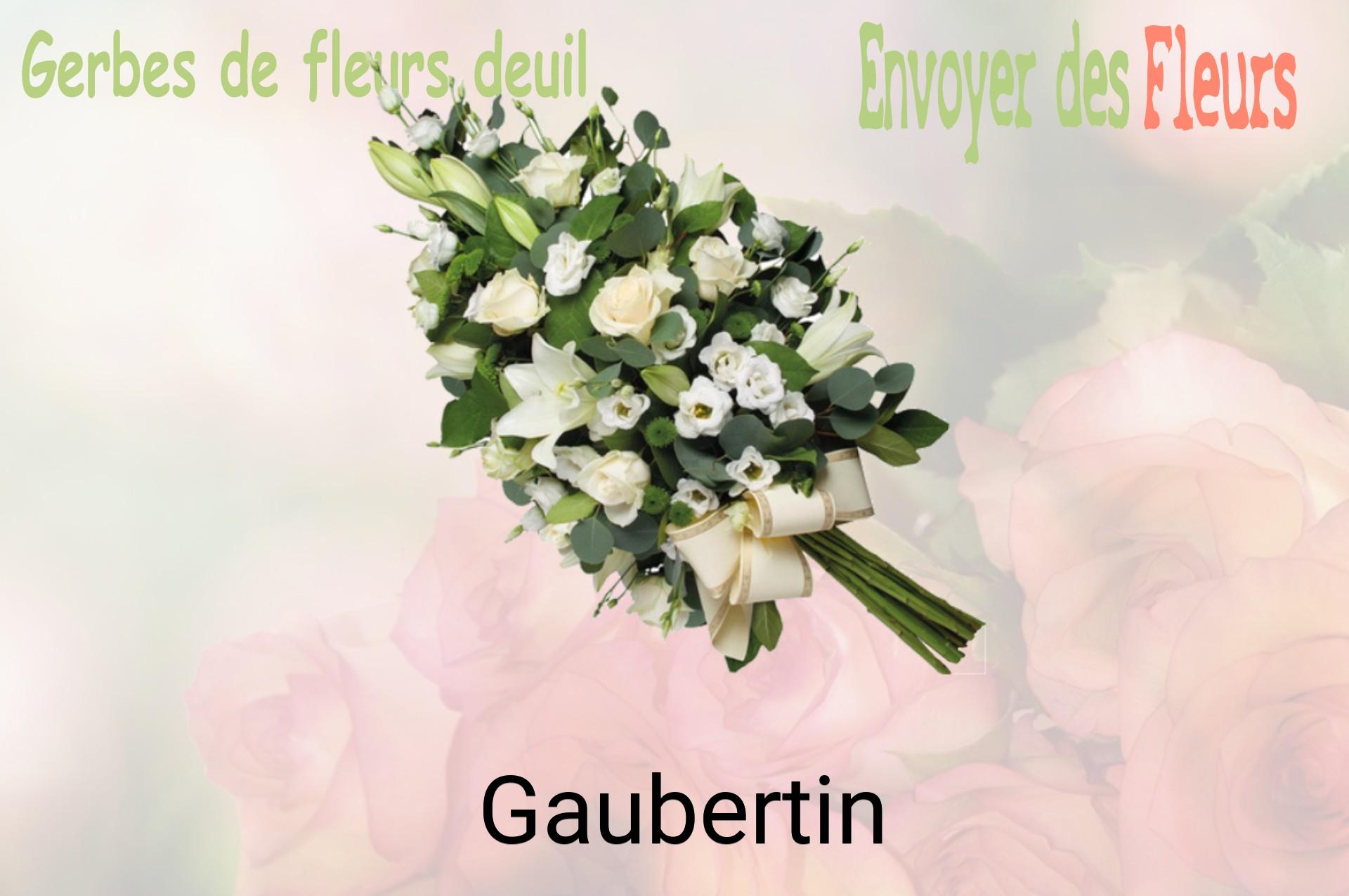 Gerbe de fleurs de deuil livrée à Gaubertin